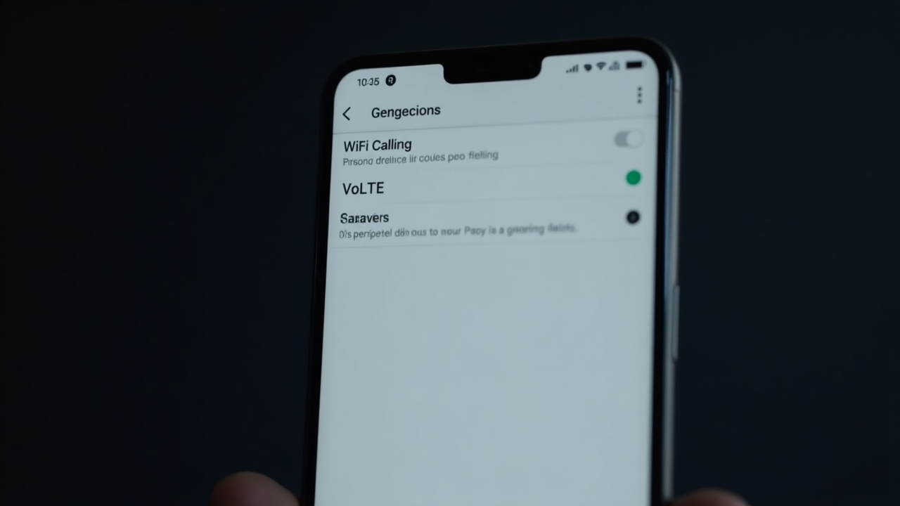 Configuración de WiFi Calling en un smartphone