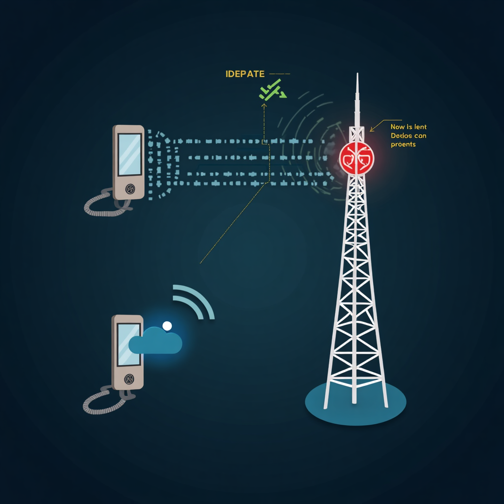 Diagrama explicativo de cómo funciona VoLTE